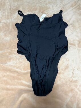 NWT J. Crew Classic Black One-Piece Swimsuit Women’s 6